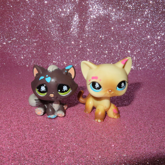 AUTHENTIC LPS SHORTHAIR CAT + TABBY CAT BUNDLE